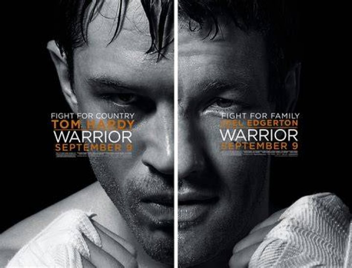 Split image of Tom Hardy in The Dark Knight Rises and Heath Ledger in The Dark Knight