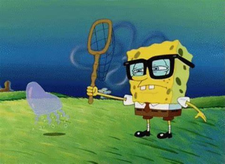 Spongebob jellyfish hunting