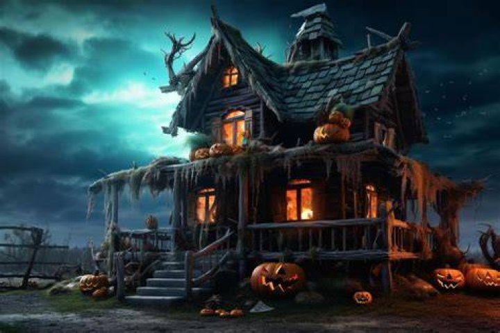 Spooky photo of a house in Phasmophobia