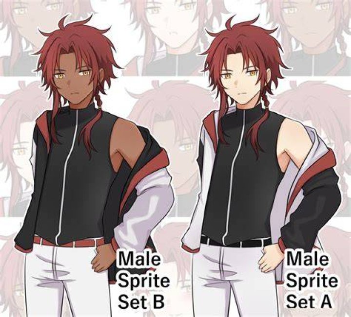 Sprite in their male form waves to the viewer.