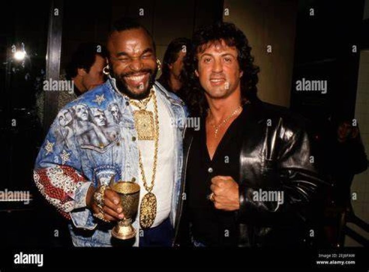 Sylvester Stallone and Mr. T in Rocky III
