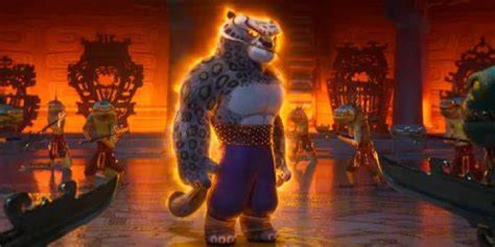 Tai Lung glowing in Kung Fu Panda 4