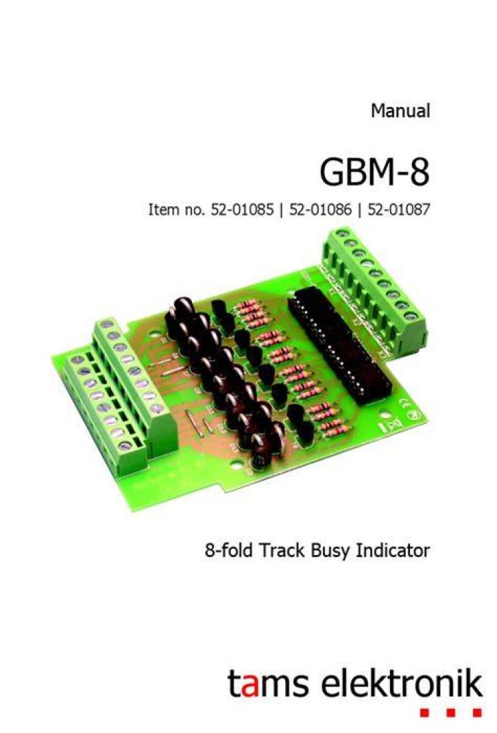 TAMS ELEKTRONIK GBM8 MANUAL Pdf Download ManualsLib