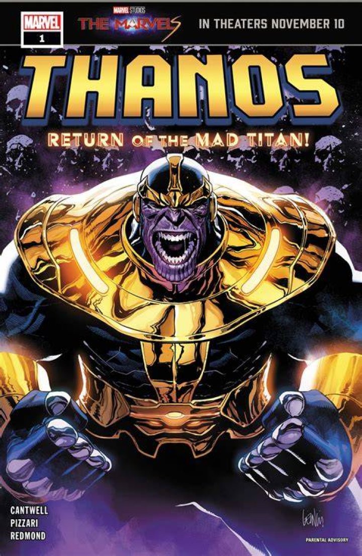 Thanos on the cover of The Thanos Imperative comic.