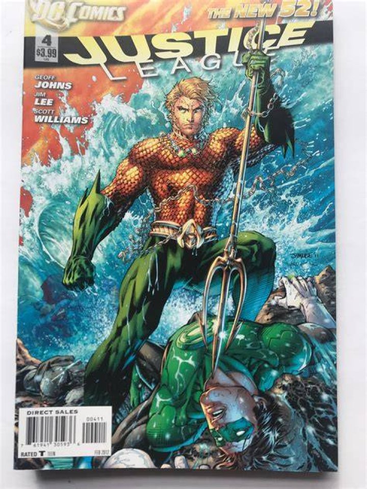 The cover for New 52's Justice League #1.