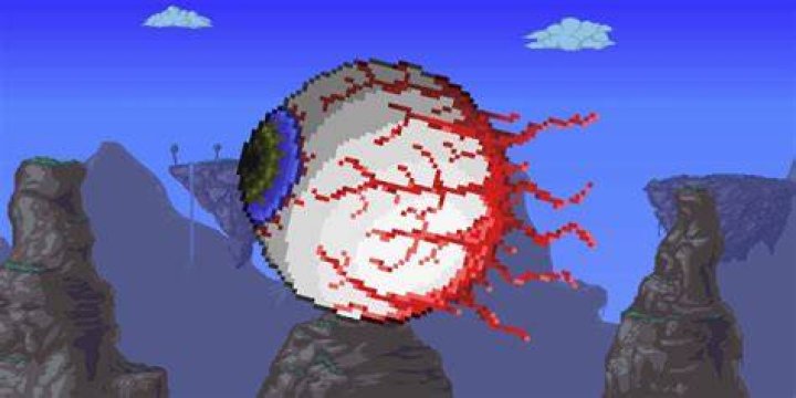 The Eye of Cthulhu in Terraria