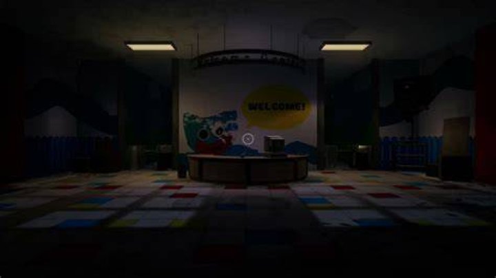 The lobby of the Playtime Co. Toy Factory in Poppy Playtime