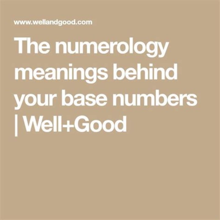 The numerology meanings behind your base numbers