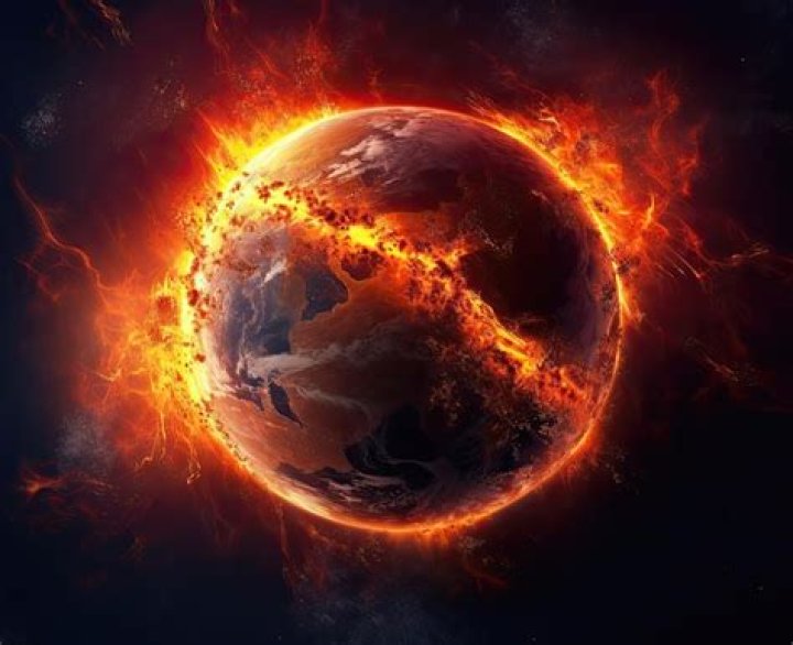 The world burning up in Knowing