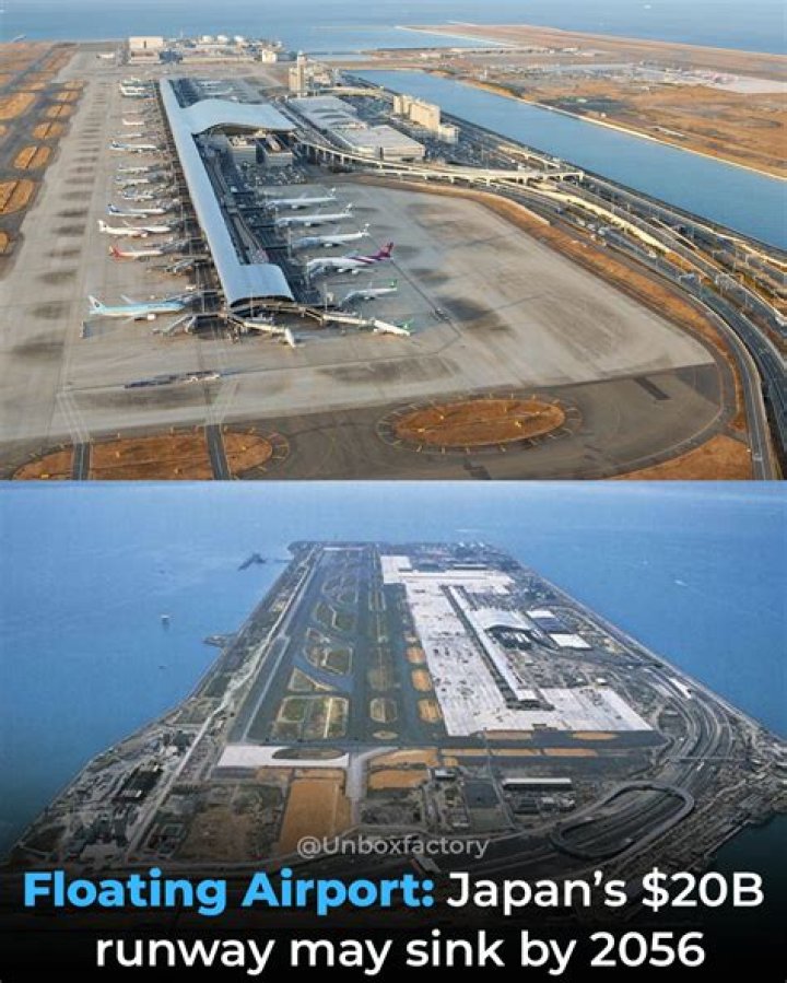 This $19 Billion Japan Airport Slowly Sinking Might Fully Sink Into the Ocean By 2056