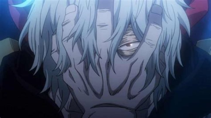 Tomura Shigaraki with his hands on his face