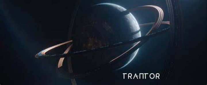 Trantor in Foundation from above, lit up