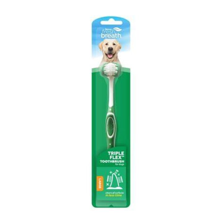 TropiClean Fresh Breath Tripleflex Dog Toothbrush