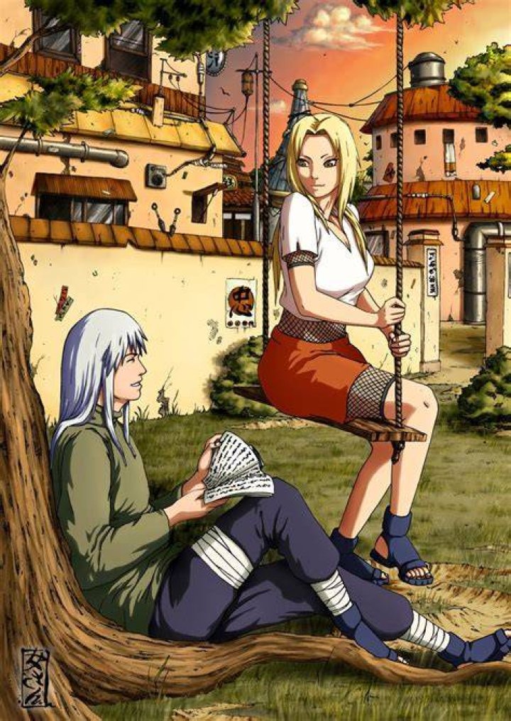 Tsunade and Dan in Naruto