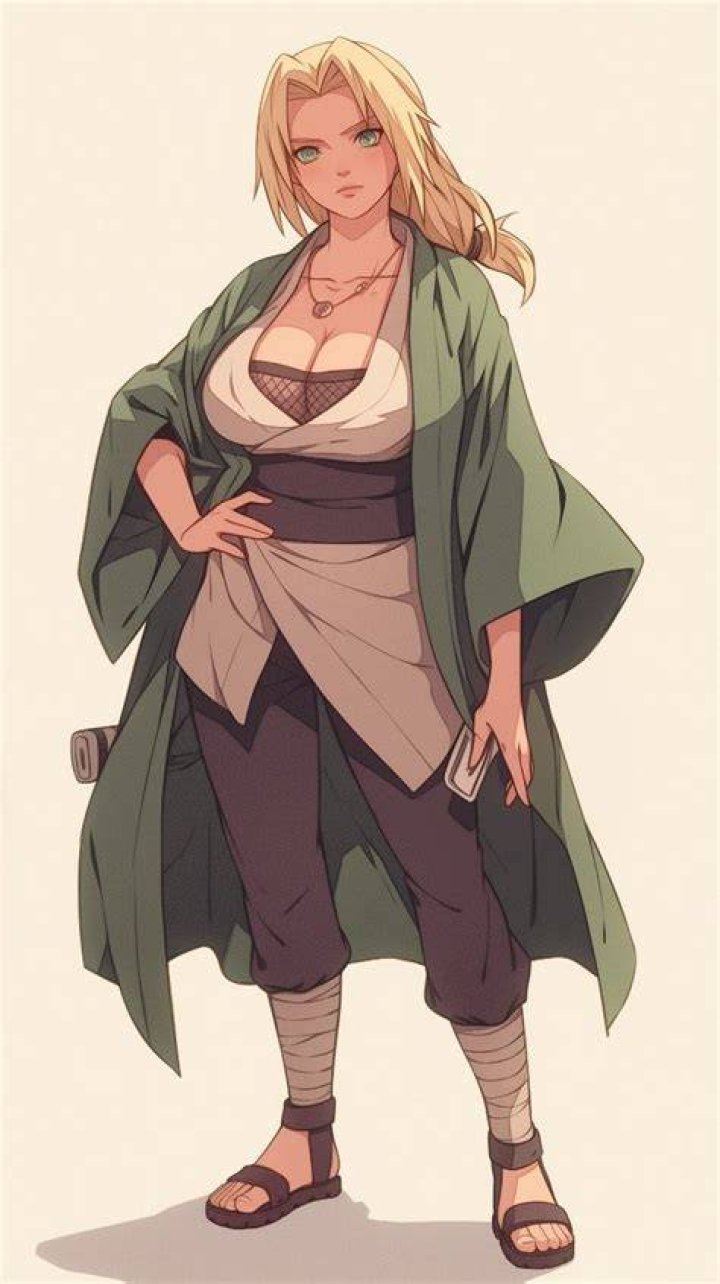Tsunade in her Hokage chair