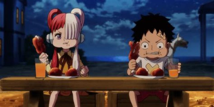 Uta and Luffy as children in One Piece Film: Red.