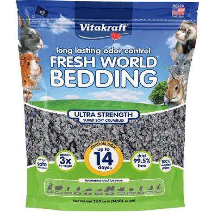 Vitakraft Fresh World Ultra Strength Litter Box & Cage Small Animal Bedding