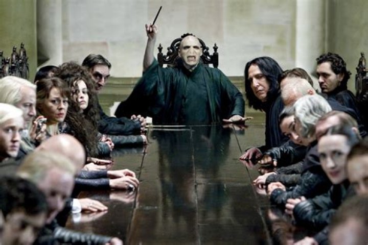 Voldemort and his Death Eaters from Harry Potter