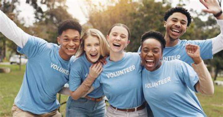 volunteer smiling