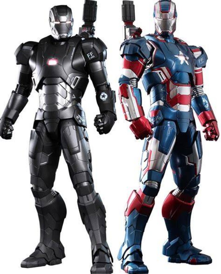 War Machine and Iron Patriot armors in the MCU