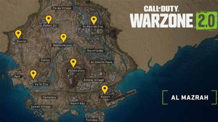Warzone 2 POI locations all Mazrah