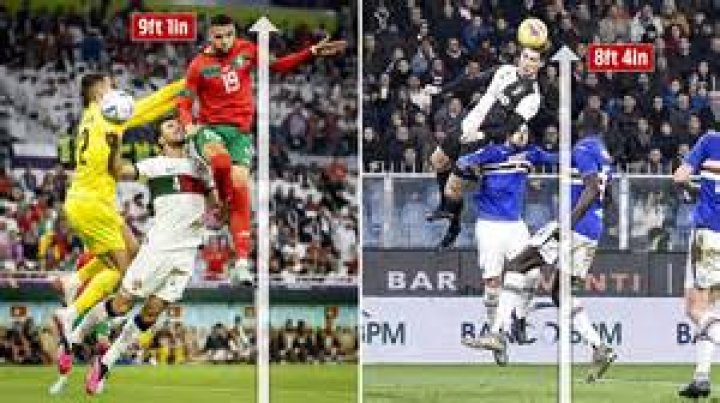 Who jumped higher than Ronaldo?