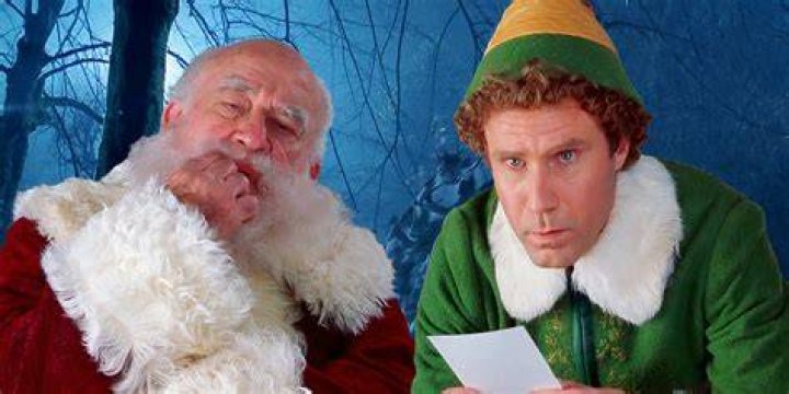 Will Ferrell as Buddy the Elf smiling in Elf