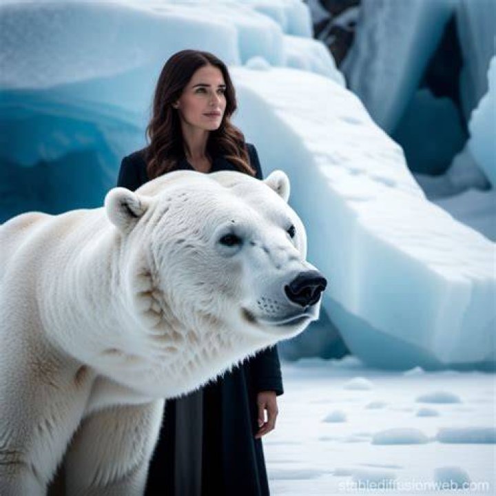 Woman facing the ice in Perito Moreno glacier, El Calafate