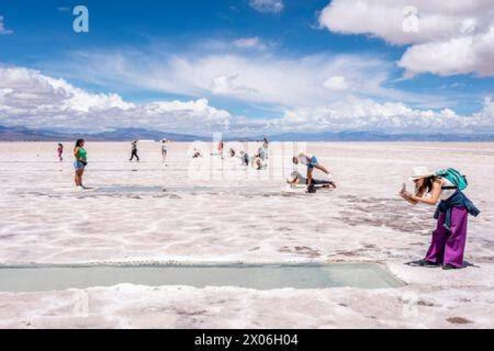 Woman posing at&nbsp;Salinas Grandes, Salta