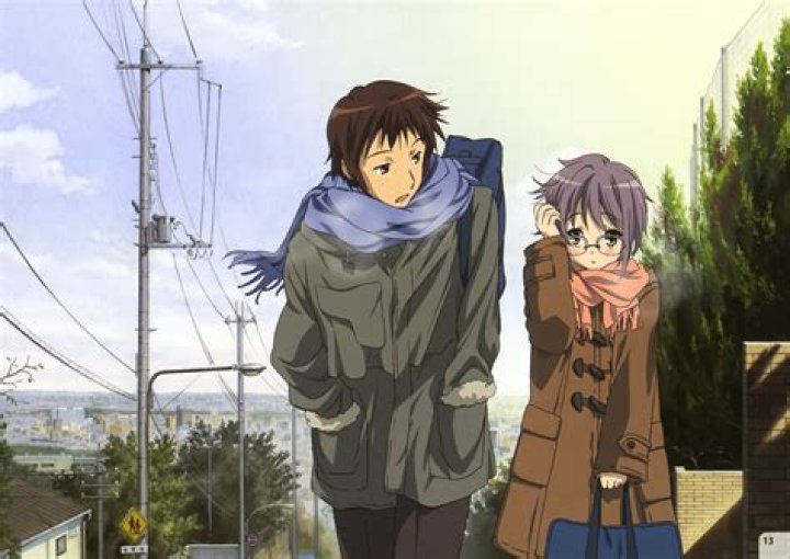 Yuki and Kyon dressed for cold weather.
